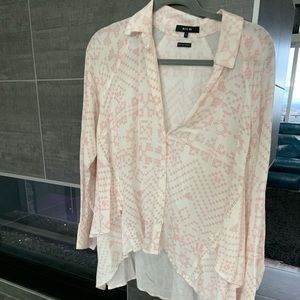Miss Me Pink and white blouse
